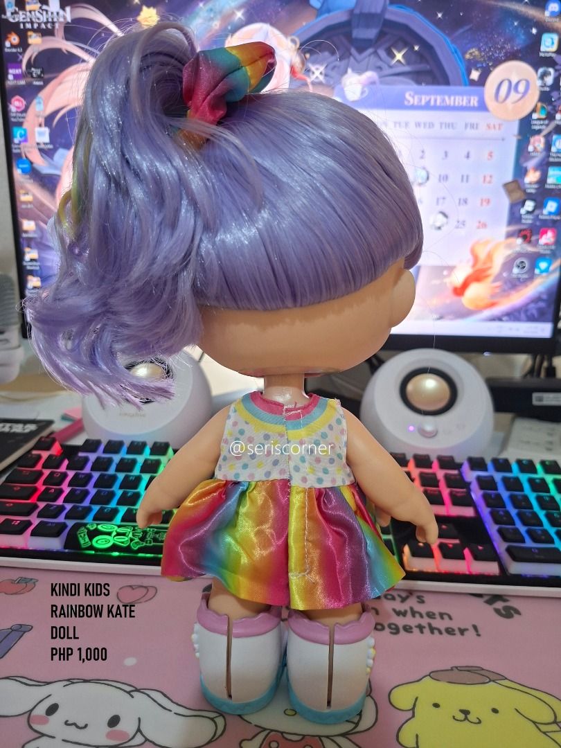 KINDI KIDS DOLL - RAINBOW KATE (Category: Designer & Blind Box Toys) located in Las Pinas. Submitted by seriscorner (Listing ID 1459237703, Image 3). Description: KINDI KIDS DOLL - RAINBOW KATE PHP 1,000 Courier: SPX Xpress (sf c/o buyer) We accept payments via BDO, Maribank, GoTyme, and GCash..
