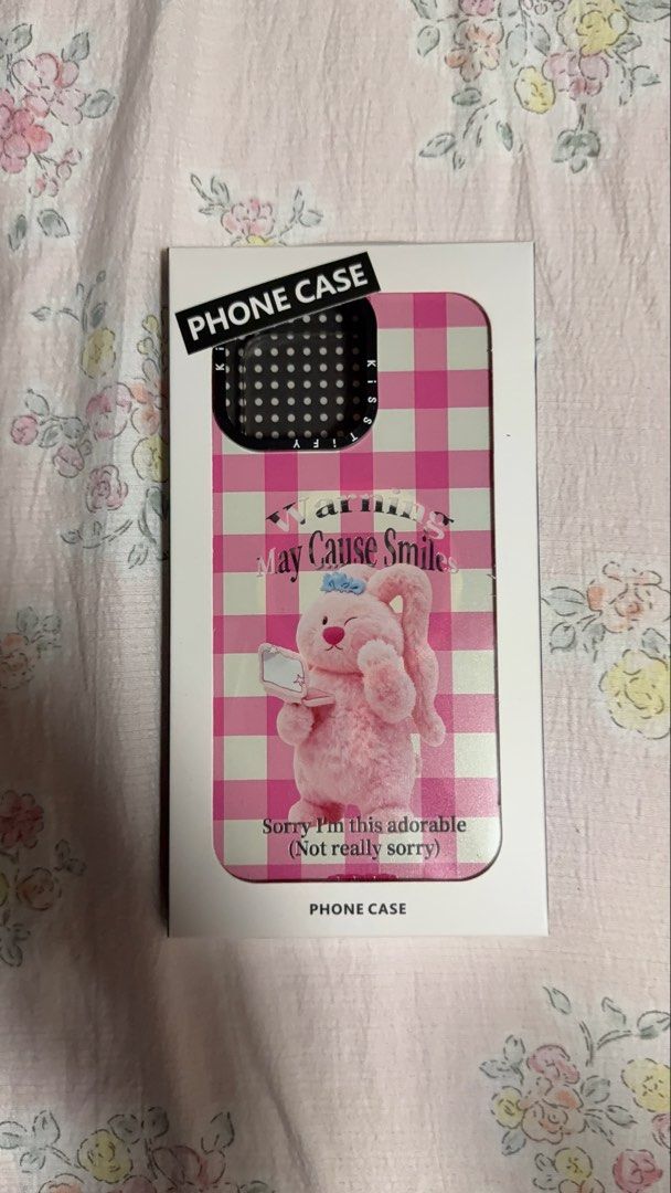 Kisstify Bunny Pink Grid iPhone 16 Pro Max Case (Category: Cases & Sleeves) located in Caloocan City. Submitted by .manel. (Listing ID 1459248162, Image 3). Description: brand new just unboxed to promote it.