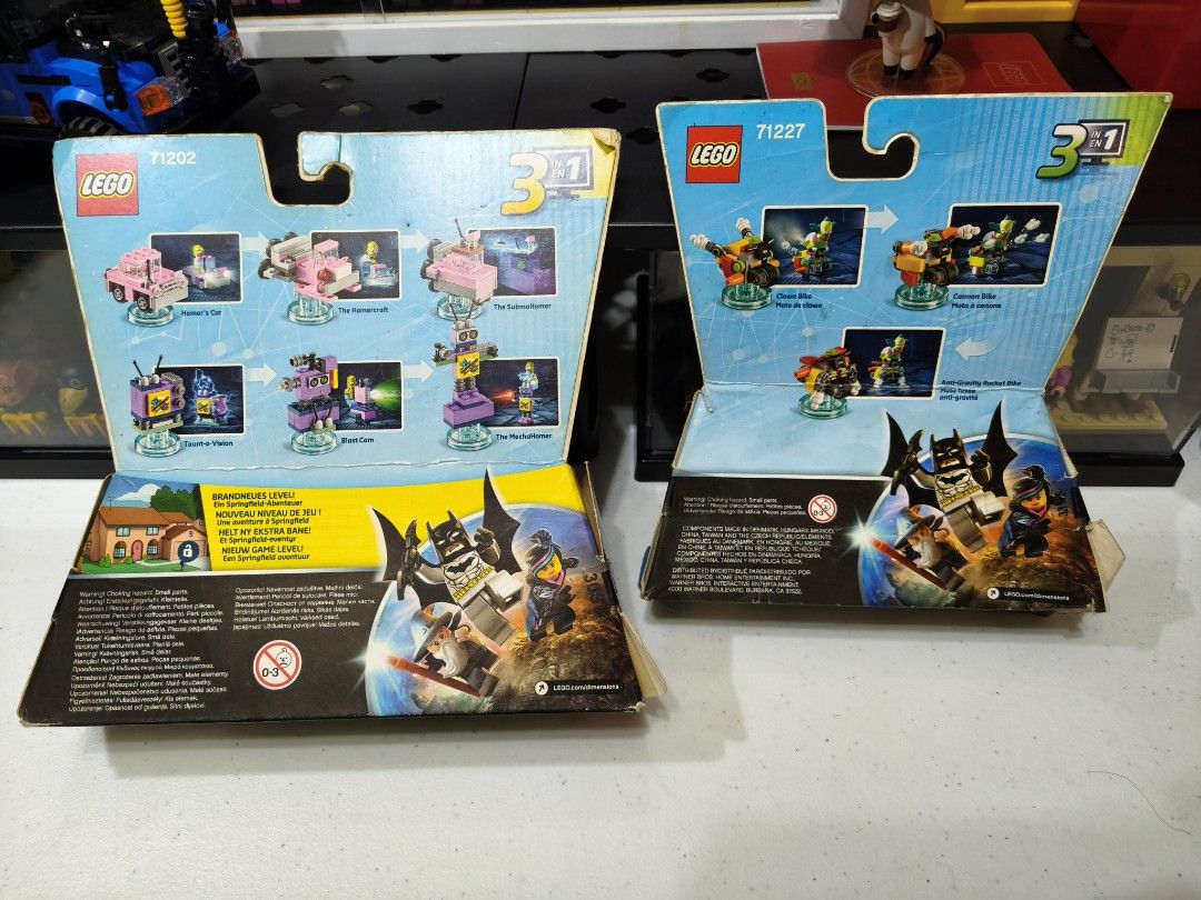 LEGO Dimensions (71202 & 71227) The Simpsons Level Pack & Fun Pack (Category: Lego & Building Sets) located in Pasig City. Submitted by bricksandbits.ph (Listing ID 1459174204, Image 2). Description: Sealed. Box condition as is. Sold as a bundle. Bundle Includes: 71202 - The Simpsons Level Pack (Homer) 71227 - Krusty the Clown Fun Pack Payment via Gcash or BPI. Shipping c/o buyer. Item is located in Pasig. PM for other inquiries.