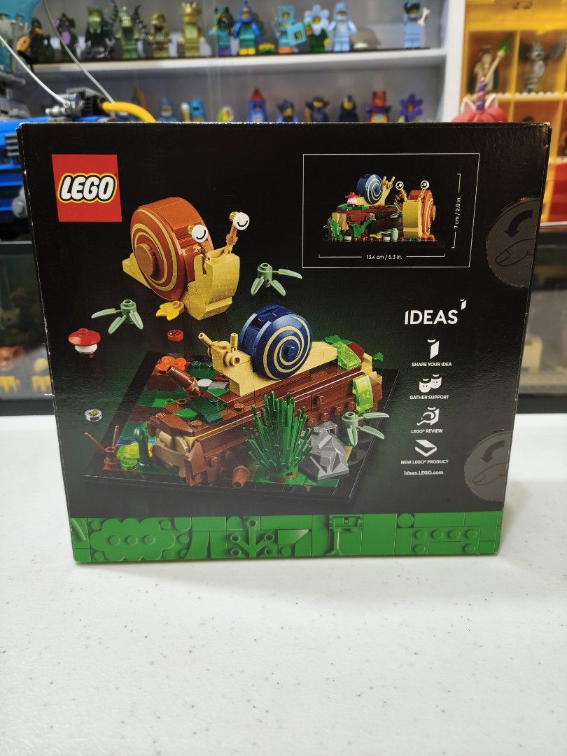 LEGO Ideas (40788) Friendly Snails (Category: Lego & Building Sets) located in Pasig City. Submitted by bricksandbits.ph (Listing ID 1459121788, Image 2). Description: Brand new. Sealed. Box condition as is. Payment via Gcash or BPI. Shipping c/o buyer. Item is located in Pasig. PM for other inquiries.