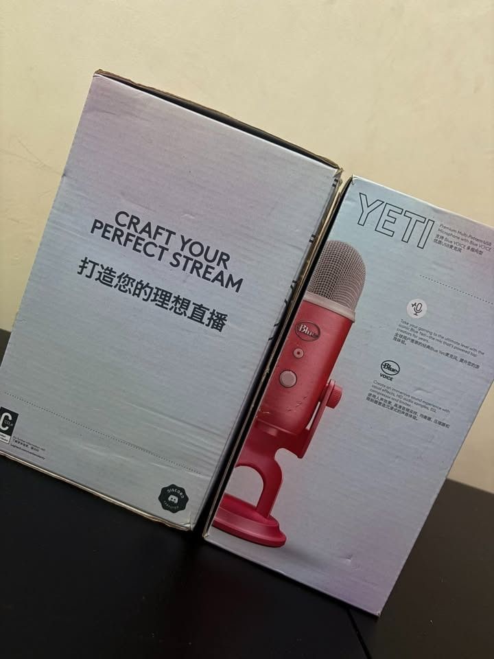 Logitech Blue Yeti Premium USB Gaming Microphone for Streaming - Pink Dawn (Category: Microphones) located in Quezon City. Submitted by yenny000 (Listing ID 1459218276, Image 3). Description: - Pink Blue Yeti USB Microphone - Includes original box and all accessories - Ideal for streaming and recording - Ready for its new owner!.