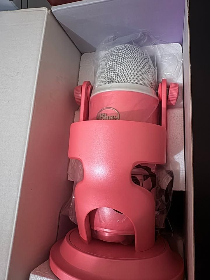 Logitech Blue Yeti Premium USB Gaming Microphone for Streaming - Pink Dawn (Category: Microphones) located in Quezon City. Submitted by yenny000 (Listing ID 1459218276, Image 2). Description: - Pink Blue Yeti USB Microphone - Includes original box and all accessories - Ideal for streaming and recording - Ready for its new owner!.
