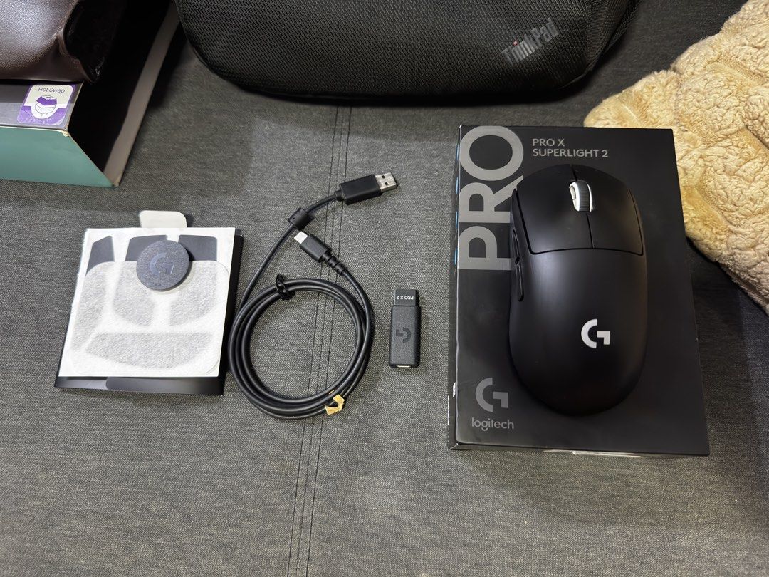 Logitech G Pro X Superlight 2 LIGHTSPEED Wireless Gaming Mouse – Black (Category: Mouse & Mousepads) located in Caloocan City. Submitted by gabmn (Listing ID 1459233628, Image 1). Description: Selling my Logitech G Pro X Superlight 2 in Black. Bought in August last year and well taken care of. ✅ 100% fully functional ✅ Excellent condition ✅ Lightweight design – only 60g ✅ LIGHTSPEED wireless technology ✅ HERO 2 sensor ✅ USB-C charging ✅ LIGHTFORC