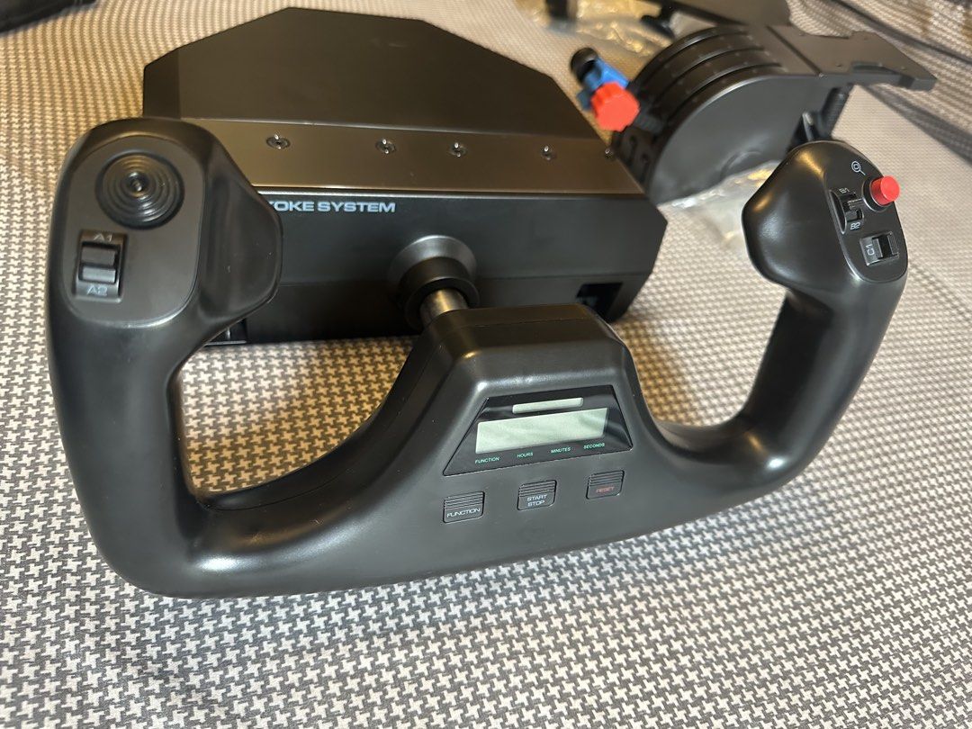Logitech Saitek Pro Flight Yoke System + Throttle Quadrant (Category: Controllers) located in Paranaque City. Submitted by bachad22 (Listing ID 1459112172, Image 1). Description: Selling my Logitech Saitek Pro Flight Yoke System with Throttle Quadrant, perfect for flight simulation setups. It was purchased at B&H Photo USA and rarely used. ✈️ Includes: * Logitech/Saitek Pro Flight Yoke System * Throttle Quadrant with 3 adjustable levers * Built-i
