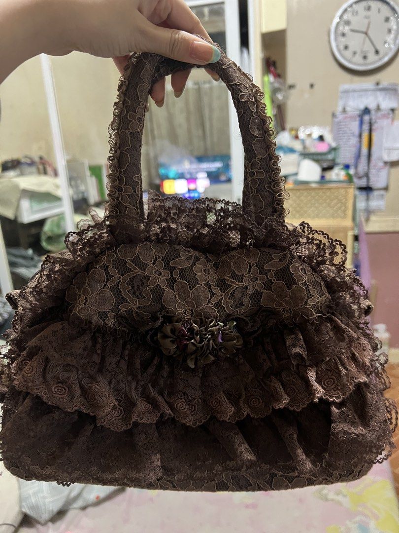Lolita Brown Lace Bag (Category: Purses & Pouches) located in Quezon City. Submitted by dundendinee (Listing ID 1459217089, Image 2). Description: .