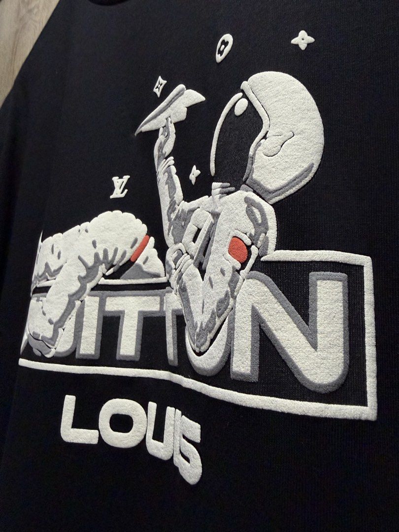 Louis Vuitton Astronaut 3D Textured Tshirt (Category: Luxury Apparel) located in Imus. Submitted by rckrmns (Listing ID 1459147559, Image 3). Description: Louis Vuitton Astronaut 3D Textured Tshirt Authentic/Legit Size L W- 22.5 L- 28 Good as New .
