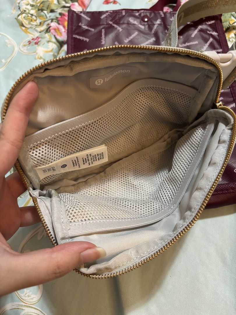 Lululemon Everywhere Belt Bag - Light Beige (Category: Cross-body Bags) located in Bacoor. Submitted by Karus_Room (Listing ID 1459202544, Image 3). Description: RFS: No longer using ⭐️ Like new, No flaws ⭐️ MOD: J&T/Sh0pee checkout okay 👍 ⭐️ Bacoor, Cavite .
