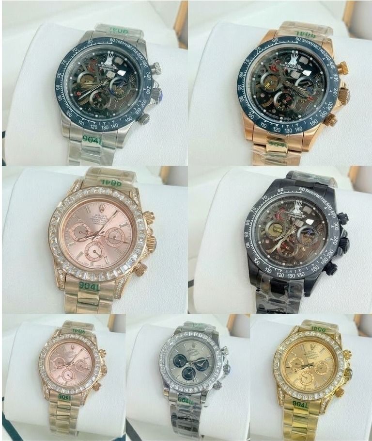 Luxury Multi-Function Automatic Watch - Multiple Colors (Category: Watches) located in Kuala Lumpur. Submitted by Watchphobia (Listing ID 1459129896, Image 1). Description: - Skeleton Automatic Watch - Available in: Silver, Rose Gold, Black, Gold - Features a transparent dial showcasing the intricate movement - Functional chronograph - Durable stainless steel bracelet - Ideal for watch collectors and admirers of fine watchmaking - Message us for 