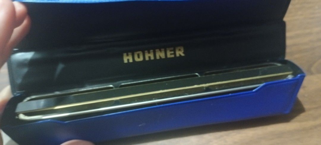 M. Hohner Echo No. 2509 Harmonica Made in Germany (Category: Musical Instruments) located in Batangas. Submitted by baning_finds (Listing ID 1459185719, Image 2). Description: - Vintage M. Hohner Echo Harmonica - Model No. 2509 - Made in Germany - Comes with original blue case - Shows some signs of use, but in good working order - Ideal for collectors and musicians - Perfect for blues or folk music.