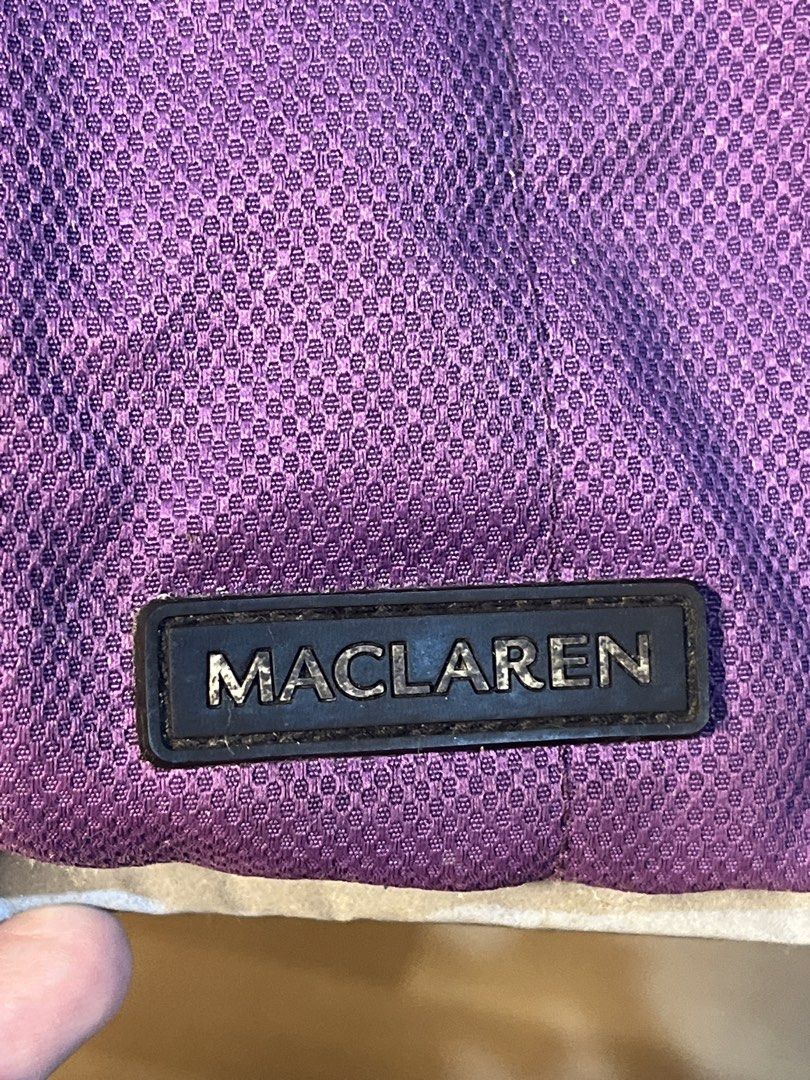 HEAVY DUTYMaclaren Stroller - Lightweight and Compact (Category: Strollers) located in Caloocan City. Submitted by unicakczxc (Listing ID 1459260108, Image 3). Description: - Maclaren stroller in purple and brown - Includes canopy and storage basket - Black straps for safety - Folds compactly for easy travel - Ideal for parents on the go - Shows some signs of wear, but fully functional -reflective lining nya Malaki storage sa ilalim May pansalo n