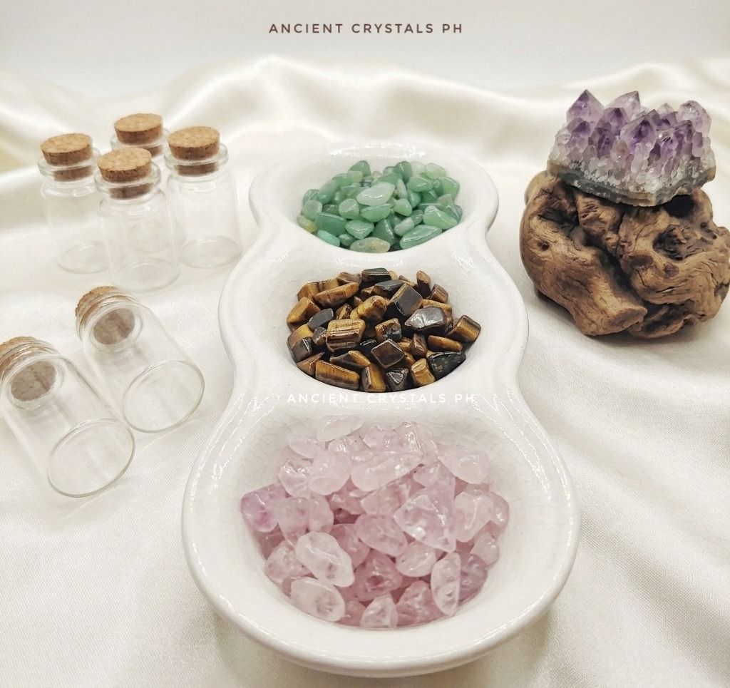 Make Your Own Spell Jar (Category: Handmade Craft) located in Makati City. Submitted by ancientph (Listing ID 1459175147, Image 3). Description: Make Your Own Spell Jar ✨ From the Power Within Collection Good for: -Green Aventurine: Attracts luck -Rose Quartz: Promotes love -Tiger’s Eye: Boosts confidence -Herbal Blend: Enhances intention °•°•°•°•°• How to Create Your Spell Jar: 1. Cleansing: Clear your glass bottle and ingredients with incense s