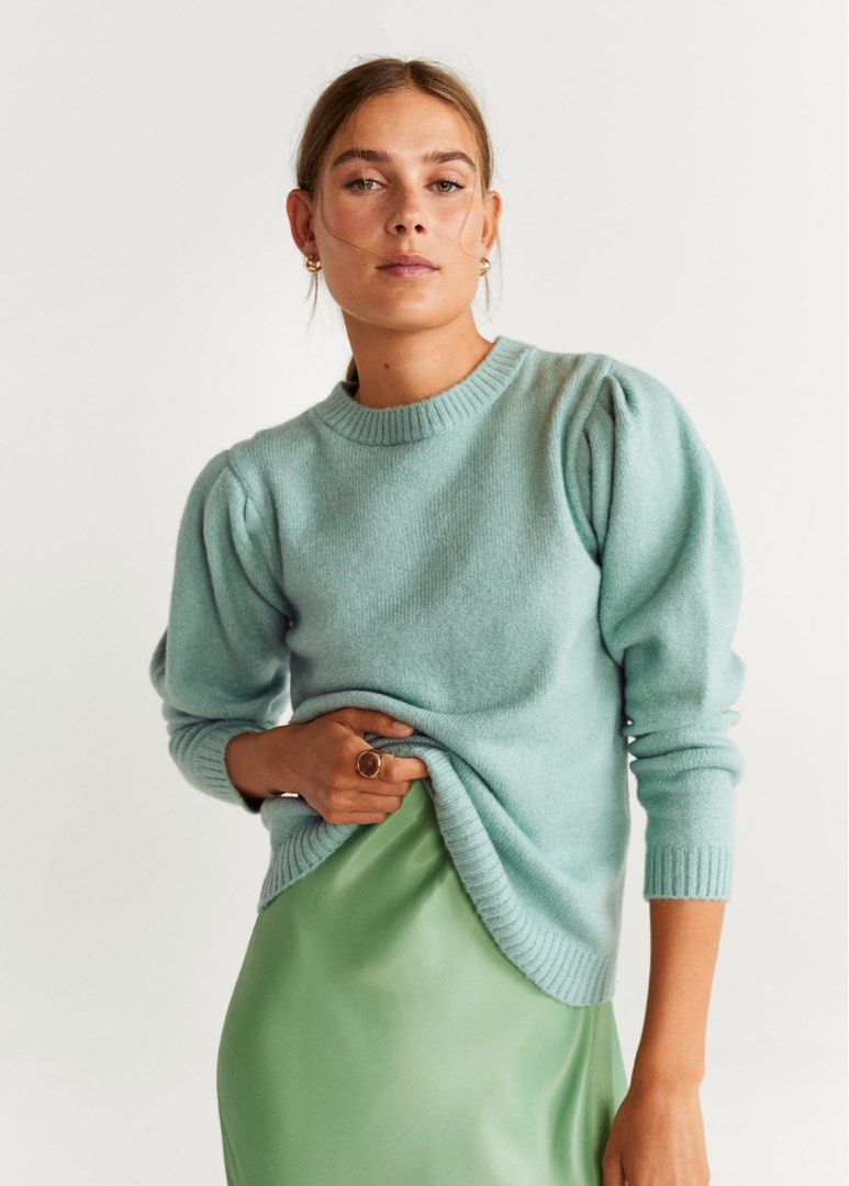Mango Knitted Mint Green Sweater (Category: Others Tops) located in Quezon City. Submitted by lynylynn (Listing ID 1459127911, Image 1). Description: .