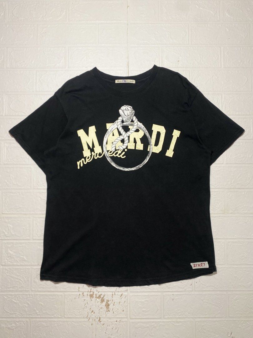 MARDI MERCREDI RING WITH ROCK TEE (Category: Shirts) located in Tagbilaran City. Submitted by we_thrift (Listing ID 1459224807, Image 1). Description: Large Width:21 Length:27.