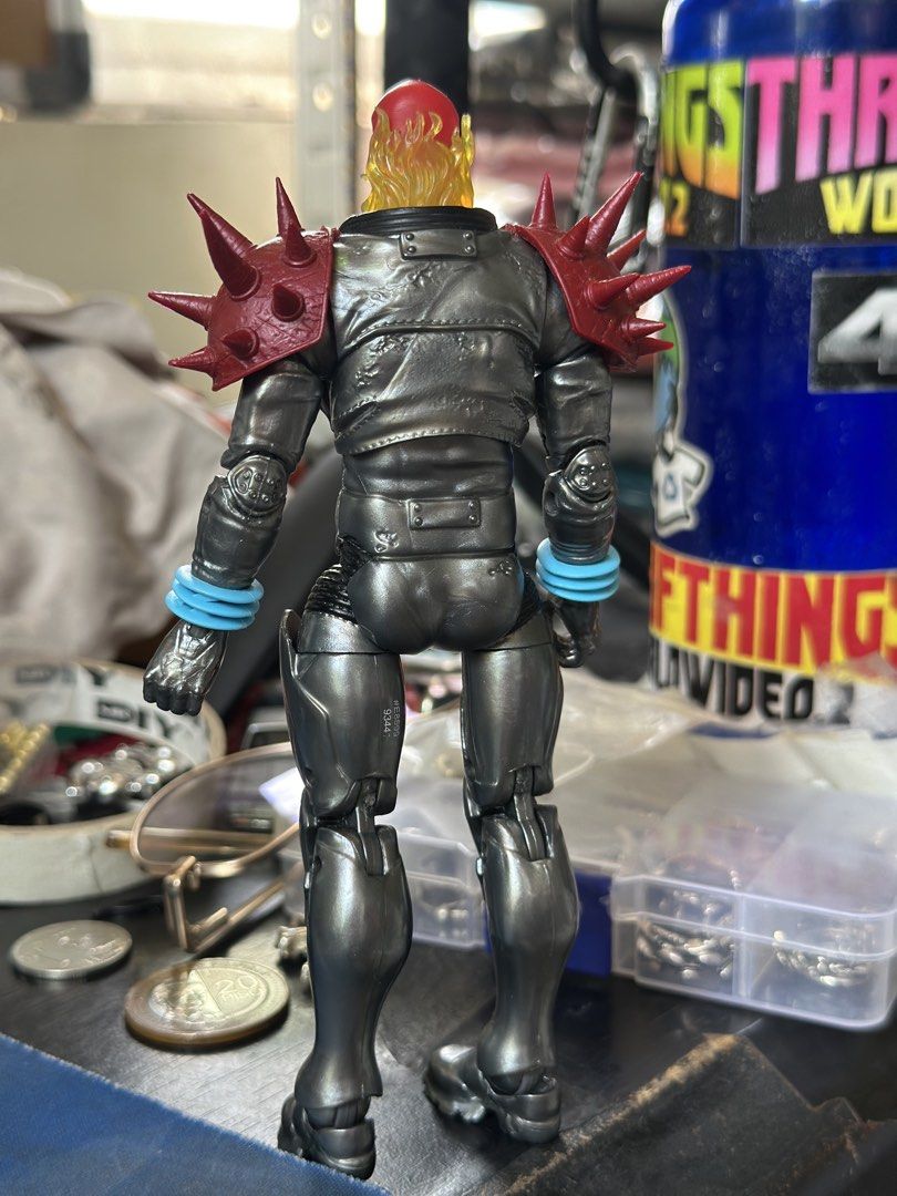 Marvel Legends Ghost Rider Punisher Action Figure Hasbro 2016 (Category: Figurines & Statues) located in Daet. Submitted by thrifthings2018 (Listing ID 1459095238, Image 2). Description: - Marvel Legends 2016 Ghost Rider Punisher action figure - Approximately 6 inches tall - Detailed sculpt with fiery head and spiked shoulder pads - No accessories included.
