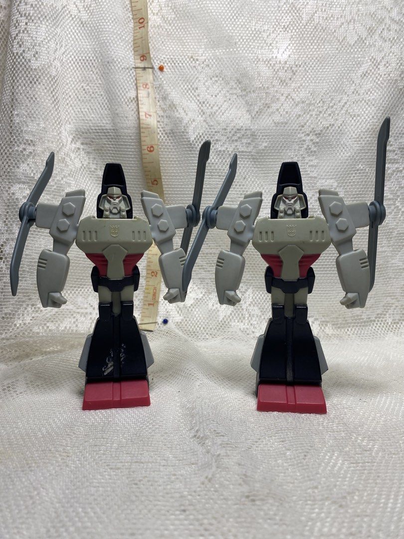 McDonalds animated transformers (Category: Figurines & Statues) located in Angeles City. Submitted by noagrace (Listing ID 1459228463, Image 2). Description: 2008 McDonald’s Happy Meal Megatron action figures And Animated Ratchet by Hasbro. from the Transformers Animated series. P150 each.