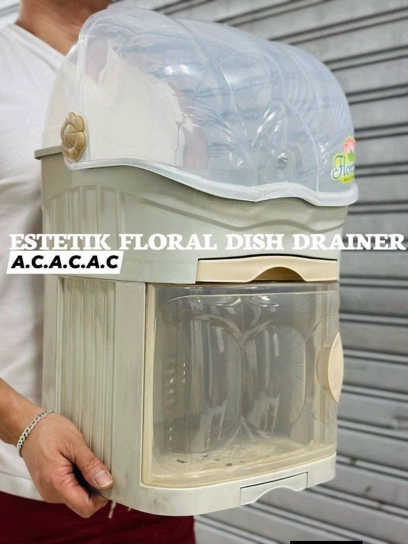 MDC FLORAL DISH CABINET w DRAINER (Category: Other Kitchenware & Tableware) located in Manila. Submitted by yzcartph (Listing ID 1459209025, Image 1). Description: .