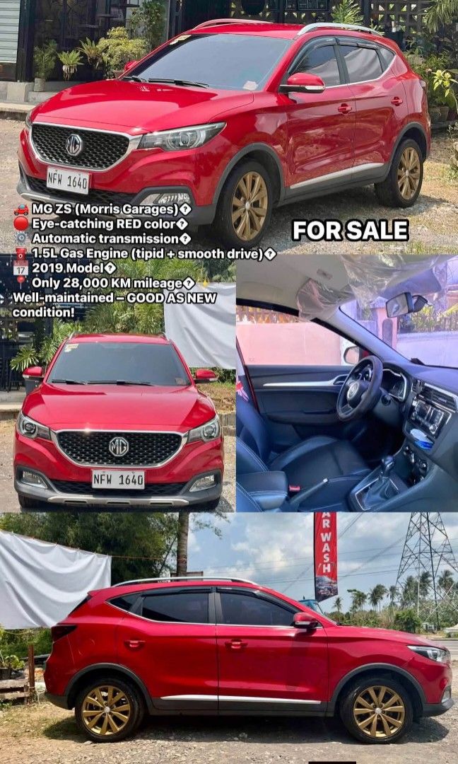 MG ZS (Category: Used Cars) located in Sorsogon. Submitted by bookpeddler (Listing ID 1459101253, Image 1). Description: Personally owned car located in Sorsogon City. Price negotiations can be done on site. Bring your best mechanic. This is a well maintained car owned by a travelling physician hence the low mileage. RFS too many cars, you'll see when you visit 😅 Easy to deal with as long as offer is within reason. Not in a rush to sell, will no