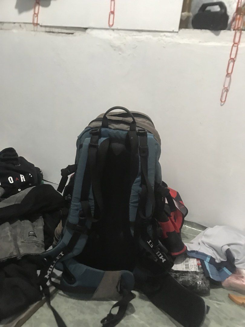 Millet Backpack Hiking Travel Bag (Category: Backpacks) located in Mabalacat. Submitted by day2daythrift (Listing ID 1459214519, Image 2). Description: - Millet backpack, perfect for hiking or travel. - Multiple compartments for excellent gear organization. - Adjustable straps ensure a comfortable, customized fit. - Convenient side mesh pockets for water bottles. - Made with durable material for long-lasting use. - Your reliable companion for any