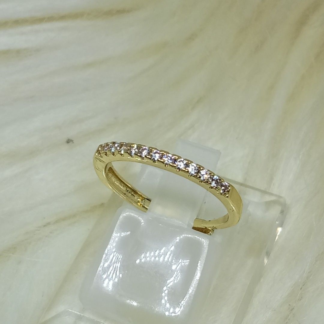 Moissanite Ring ✨ 18K goldplated ✨ PT950 marking (Category: Rings) located in Ozamiz City. Submitted by leovelle. (Listing ID 1459210781, Image 2). Description: Moissanite Ring ✨ 18K goldplated ✨ PT950 marking.