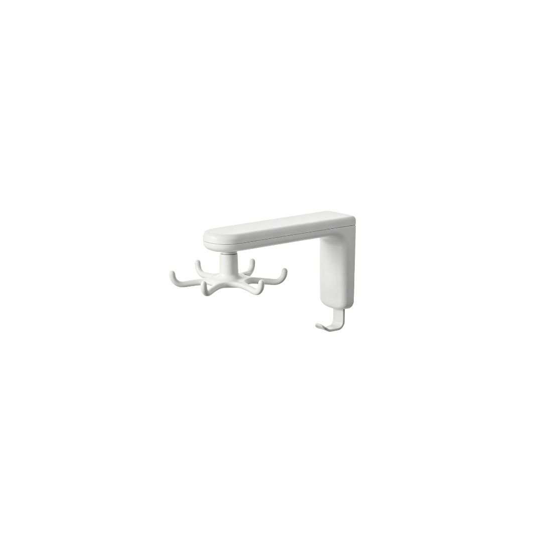 Multi-Functional Kitchen Hook Rack (Category: Other Kitchenware & Tableware) located in Singapore. Submitted by lariquezaglobalshopsg (Listing ID 1459178002, Image 2). Description: The Multi-Functional Kitchen Hook Rack is designed to help create a cleaner, more organised kitchen space by moving everyday items off the countertop and onto the wall. With a modern minimalist profile and clean white finish, it offers practical storage for utensils, t