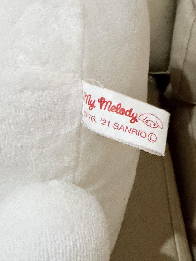My Melody Sanrio Plush Toy (Category: Plushies & Soft Toys) located in Manila. Submitted by hellokittyjhoe (Listing ID 1459211109, Image 3). Description: - Adorable My Melody plush toy - Classic pink and white design - Approximately [insert approximate height here] in size - Super soft and huggable material - Ideal for Sanrio character enthusiasts - Perfect for decorating your space or for cozy cuddles - A must-have addition to any collection.