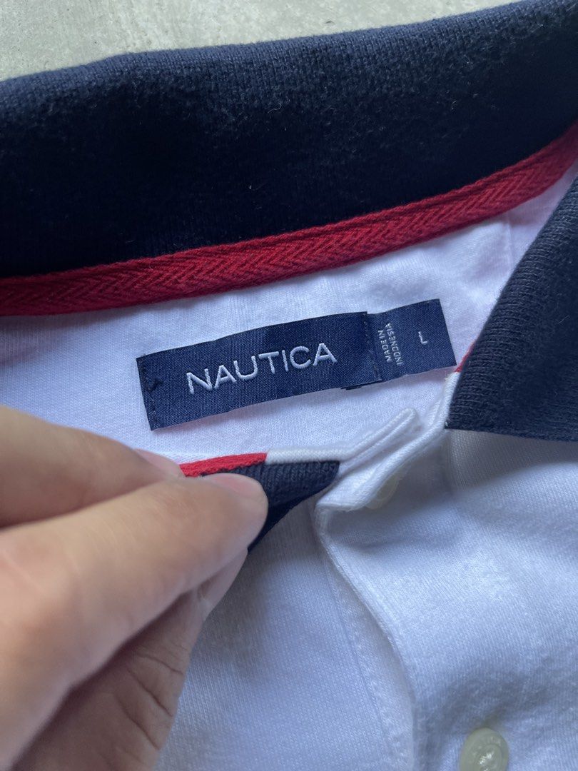 Nautica Polo shirt (Category: Tshirts & Polo Shirts ) located in Cabuyao City. Submitted by jam_mandilag (Listing ID 1459200125, Image 2). Description: Width: 22.5 Length:29-30 (long back) Tag: Nautica Size:Large Color Rate: 9/10 Condition: 9/10 Issue: none Mode of payment: Gcash Mode of shipping: J&T and lalamove For more information kindly click the “send message button” and other details of the item. Location: cabuyao laguna ——————————————————