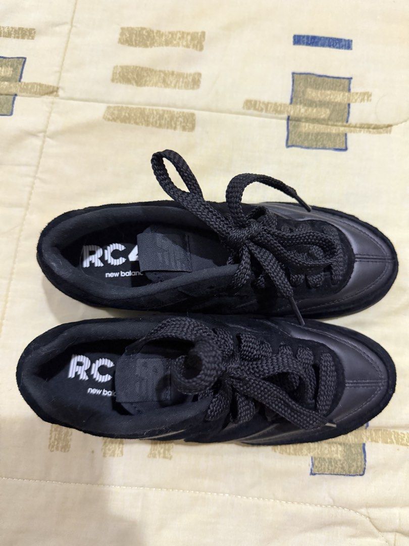 New Balance RC4 Black Sneakers (Category: Sneakers) located in Manila. Submitted by tffnylnc (Listing ID 1459239027, Image 2). Description: - Brandnew -100% Original - Black New Balance RC4 sneakers - Classic design with suede and leather accents - Lace-up closure for a secure fit - Durable sole, perfect for everyday wear - Ideal for casual outings or light activities RS: not my style .