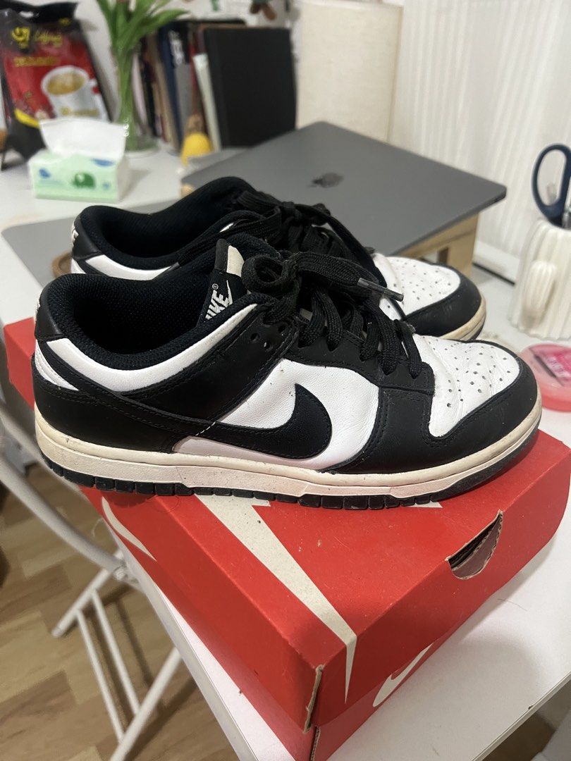 Nike Dunk Low Black White Panda (Category: Sneakers) located in Cabanatuan. Submitted by didicstll (Listing ID 1459281600, Image 2). Description: - Classic black and white Nike Dunks - Low top silhouette - Gently pre-owned with plenty of life left - Perfect for everyday wear - Selling because they are no longer reached for - Grab a pair of iconic sneakers.