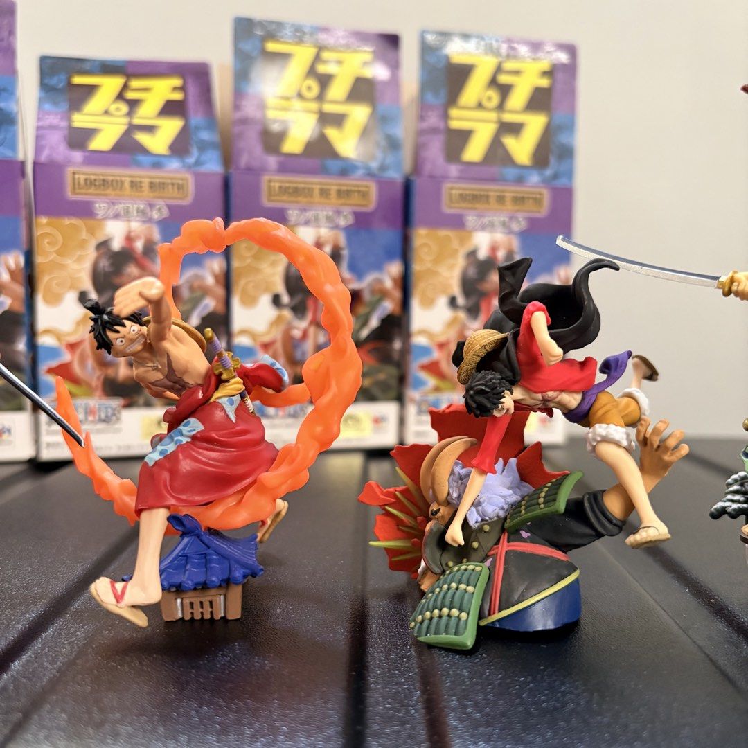 One Piece Logbox Re Birth Figures - Luffy (Category: Figurines & Statues) located in Manila. Submitted by tj.merch (Listing ID 1459098516, Image 1). Description: - Authentic One Piece Logbox Re Birth figures - Features Monkey D. Luffy in dynamic action poses - Includes original packaging - A must-have collectible for any One Piece enthusiast - Ideal addition to your anime figure collection.