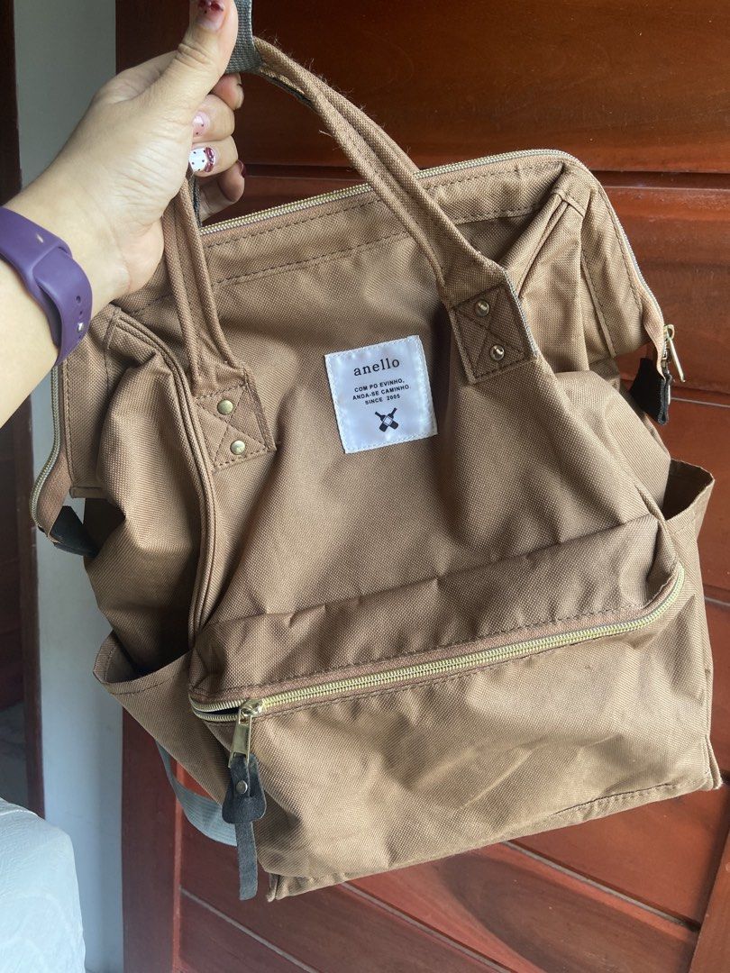 ORIGINAL ANELLO BACKPACK (Category: Backpacks) located in Santa Rosa. Submitted by qualityaunthenticbagsetc (Listing ID 1459125561, Image 2). Description: I’m selling my original anello backpack in brown No issue Declutter because to many bags.