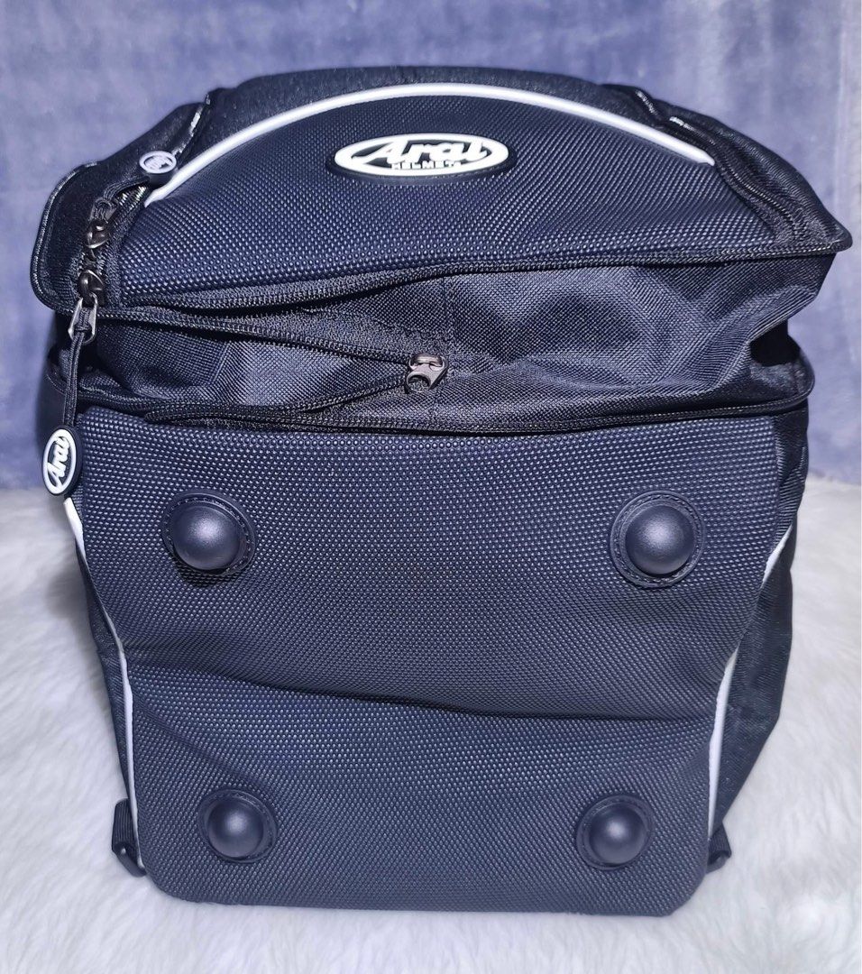 Original Arai® Bag/Backpack Expandable (Category: Backpacks) located in Manila. Submitted by liezl_27 (Listing ID 1459211825, Image 3). Description: Original Arai® Single Helmet Bag/Backpack (Expandable) Brand New! - 100% Genuine Arai Product (Manufactured 2025) - Part number: 121612GP - A well padded Helmet bag, provides protection from all sides. Large enough to fit even the largest Arai helmet size - With 4” expanding top to accommodate additi