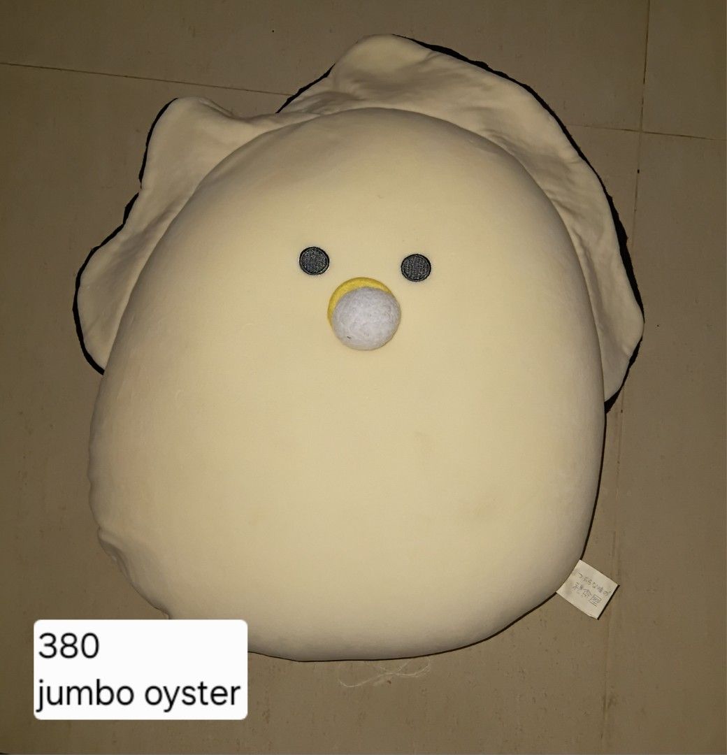 OYSTER YELL JUMBO PLUSH (Category: Plushies & Soft Toys) located in Manila. Submitted by plushishymi (Listing ID 1459262232, Image 1). Description: needs wash, etiketa faded jnt courier las piñas price+sf payment first .