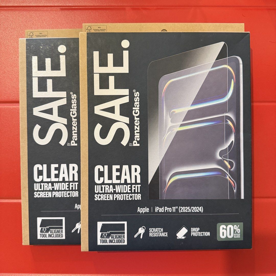 PanzerGlass Screen Protector & Case for iPad Pro 11" (2025/2024) (Category: Cases & Sleeves) located in Makati City. Submitted by captainpending17 (Listing ID 1459169231, Image 2). Description: - Complete protection for your Apple iPad Pro 11" (2025/2024). - PanzerGlass CARE Essential Case: Origami 5-in-1 design, drop tested to 1.2 meters. - Two (2) PanzerGlass SAFE Clear Ultra-Wide Fit Screen Protectors. - Screen protectors include an aligner to