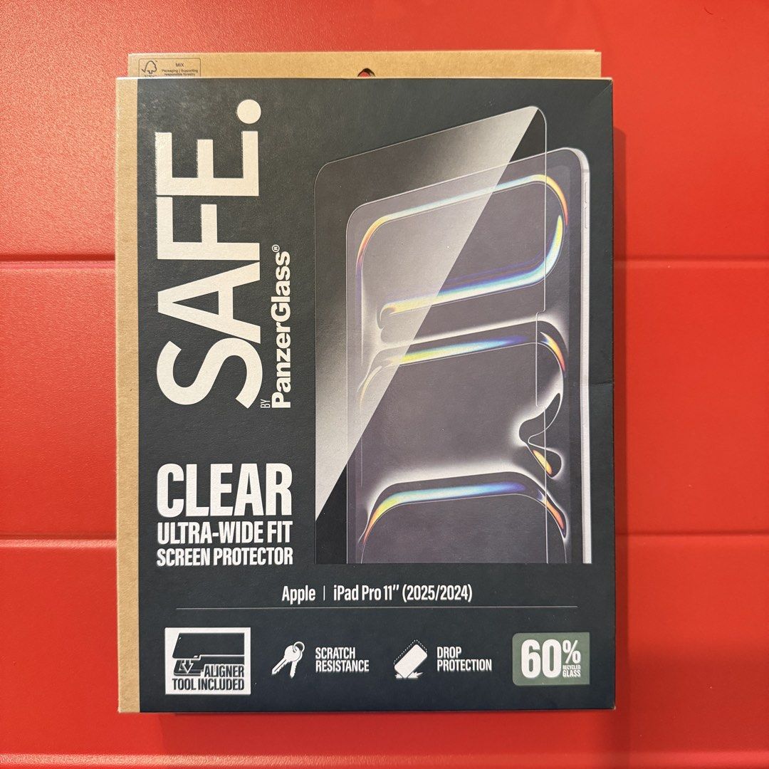 PanzerGlass Screen Protector & Case for iPad Pro 11" (2025/2024) (Category: Cases & Sleeves) located in Makati City. Submitted by captainpending17 (Listing ID 1459169231, Image 3). Description: - Complete protection for your Apple iPad Pro 11" (2025/2024). - PanzerGlass CARE Essential Case: Origami 5-in-1 design, drop tested to 1.2 meters. - Two (2) PanzerGlass SAFE Clear Ultra-Wide Fit Screen Protectors. - Screen protectors include an aligner to