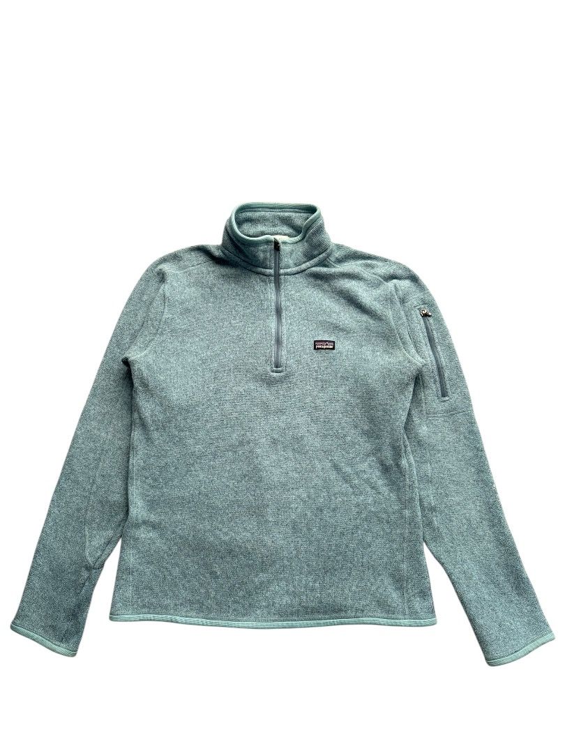 Patagonia Women's Fleece Pullover (Category: Coats, Jackets and Outerwear) located in Pasig City. Submitted by hoardwrld (Listing ID 1459110548, Image 1). Description: Width: 19 Length: 25 - Patagonia Quarter-Zip Fleece Pullover - Women's Size Medium - Heathered Teal Color - 100% Polyester - Ideal for layering or standalone wear.