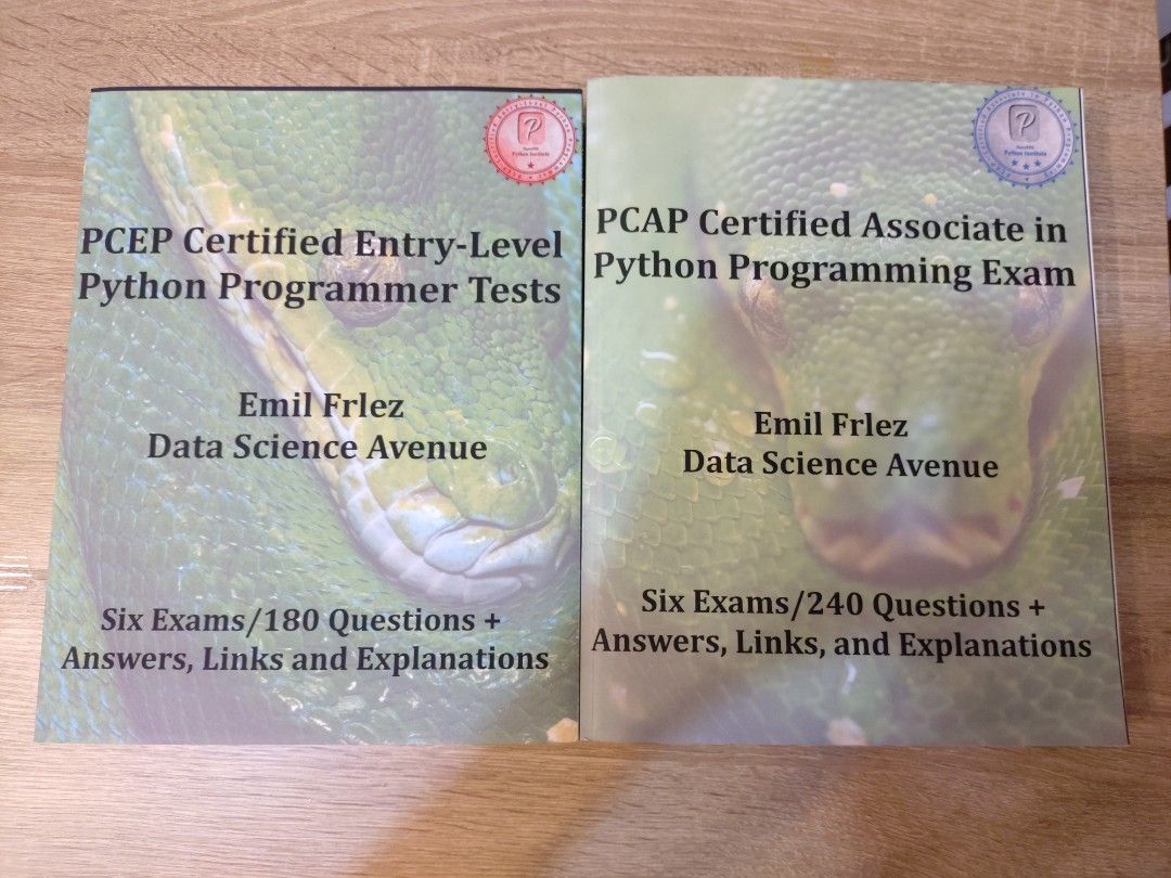 PCAP Certified Associate in Python Programming Exam & PCEP Certified Entry-level Python Programmer Tests （分類：教科書）位於 Hong Kong。 由 happyshark.surfer 提交（商品編號 1459142126，圖片 1）。簡介： 這價錢已包括圖中兩本書。 坑口交收優先，星期六下午可到港島線，上環優先，時間互就。可以順豐到付。 我有其他相關物品出售，如多買可小議。。