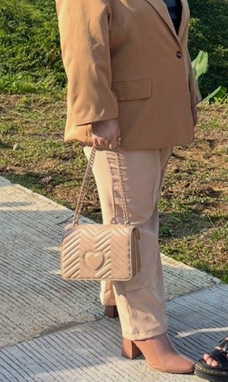 Plus size trousers (Category: Other Bottoms) located in Taytay. Submitted by miriel.page (Listing ID 1459258931, Image 2). Description: Beige / nude trousers Plus size Non stretch fabric No issue or damage Rfs : decluttering GCash / paabono sa rider Lalamove/ j&t Taytay loc.