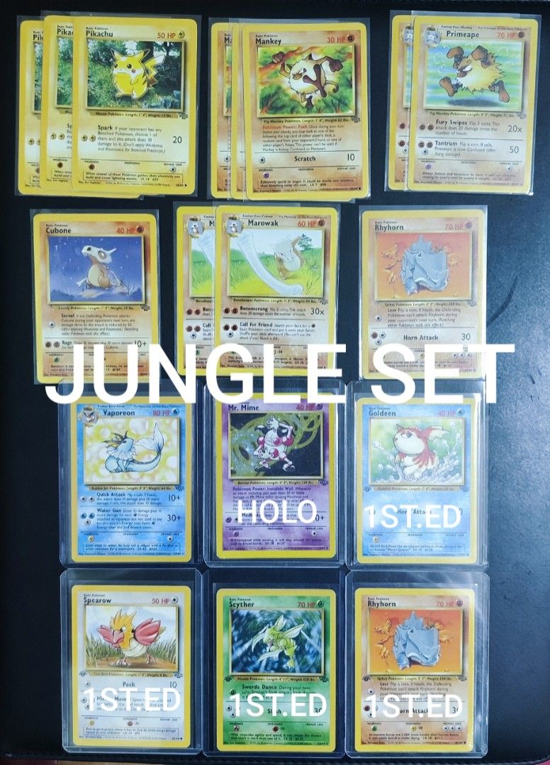 Pokemon Vintage Cards - Jungle Set (Category: Raw Singles) located in Las Pinas. Submitted by jeboyee (Listing ID 1437008672, Image 1). Description: .