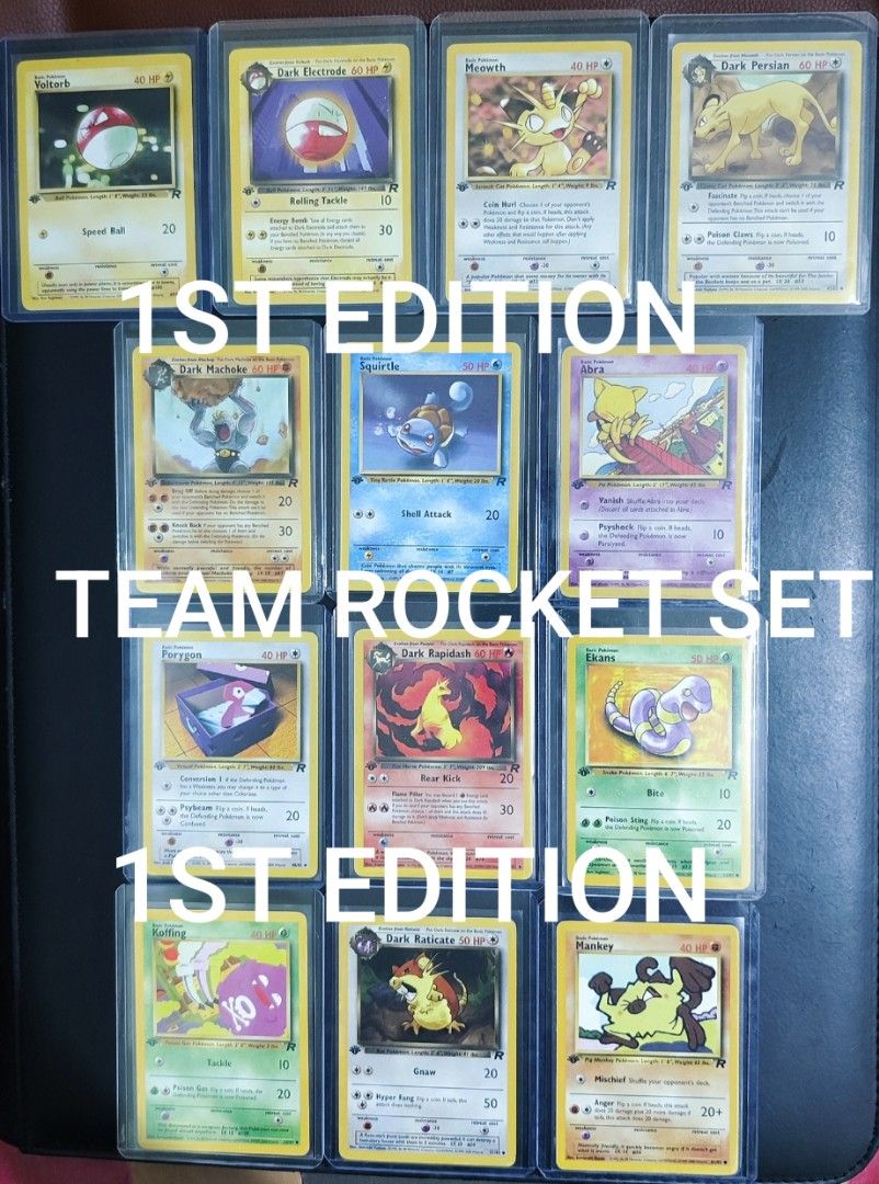 Pokemon Vintage Cards - Team Rocket Set (Category: Raw Singles) located in Las Pinas. Submitted by jeboyee (Listing ID 1437008610, Image 1). Description: WOTC from Team Rocket Set.
