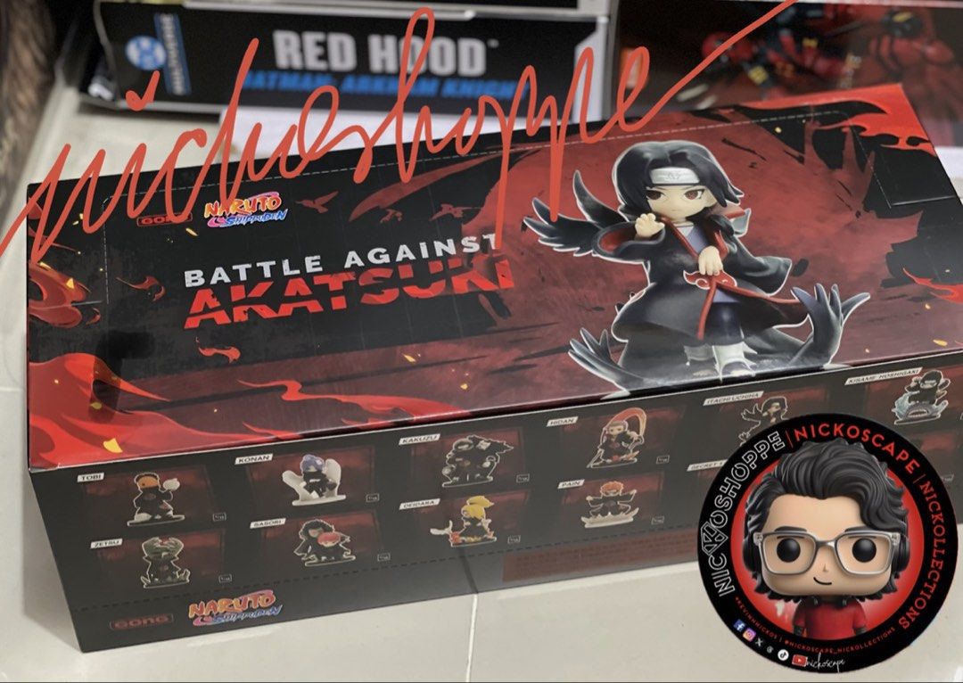 Pop Mart Naruto Battle Against Akatsuki (Category: Figurines & Statues) located in Makati City. Submitted by kevinnnickos (Listing ID 1459232823, Image 1). Description: PTPA For Sale: Pop Mart Naruto Battle Against Akatsuki ‼️PLEASE MAKE IT A HABIT TO READ FIRST, Thank you! Authentic. CONFIRMED blindbox. Open box at the bottom. Sealed figs. Complete inclusion. No issues. 🏷️ Price for each figs are as follows: ✅ AVAILABLE: Tobi - 850 Deidara - 85