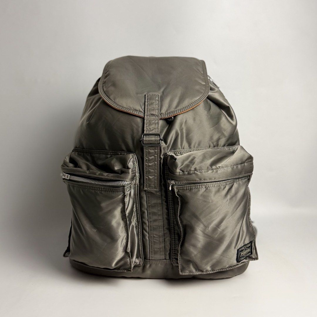 Porter-Yoshida & Co. Tanker Flap-Pocket Backpack (Category: Backpacks) located in Manila. Submitted by streetsavvy (Listing ID 1459180877, Image 1). Description: Porter-Yoshida & Co. Tanker Flap-Pocket Backpack Width: 15” Height: 17” Depth: 5” Handle Drop: Measured in Inches Condition: Excellent condition with signs of use Flaw: no visible flaw Made in Japan.