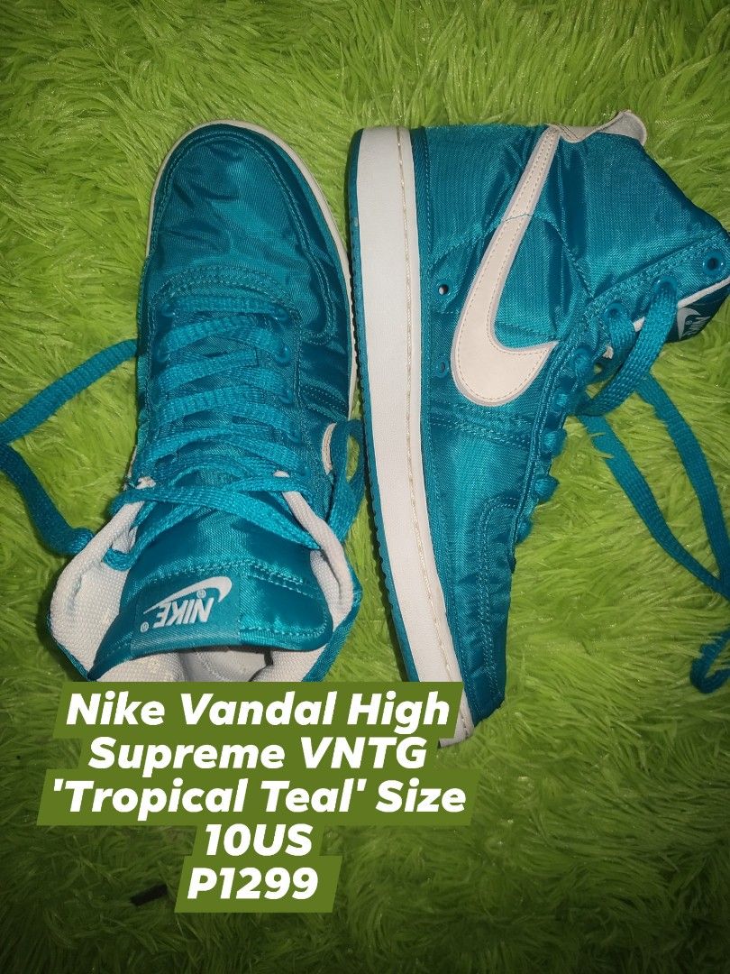 Preloved shoes Size 10-10.5 US (Category: Sneakers) located in Caloocan City. Submitted by grandcloud.7b3180 (Listing ID 1459113339, Image 3). Description: Nike Vandal High Supreme VNTG 'Tropical Teal' Size 10US P1300 Nike Zoom Lebron NXXT Gen " I Promise" Size 10.5US Men P1000 Nike Air Zoom Gt Run "Mowabb Attitude" Size 10UE P1200 Li-ning Yushuai 18 V2 Size 10.5US P1000 take all 4200.