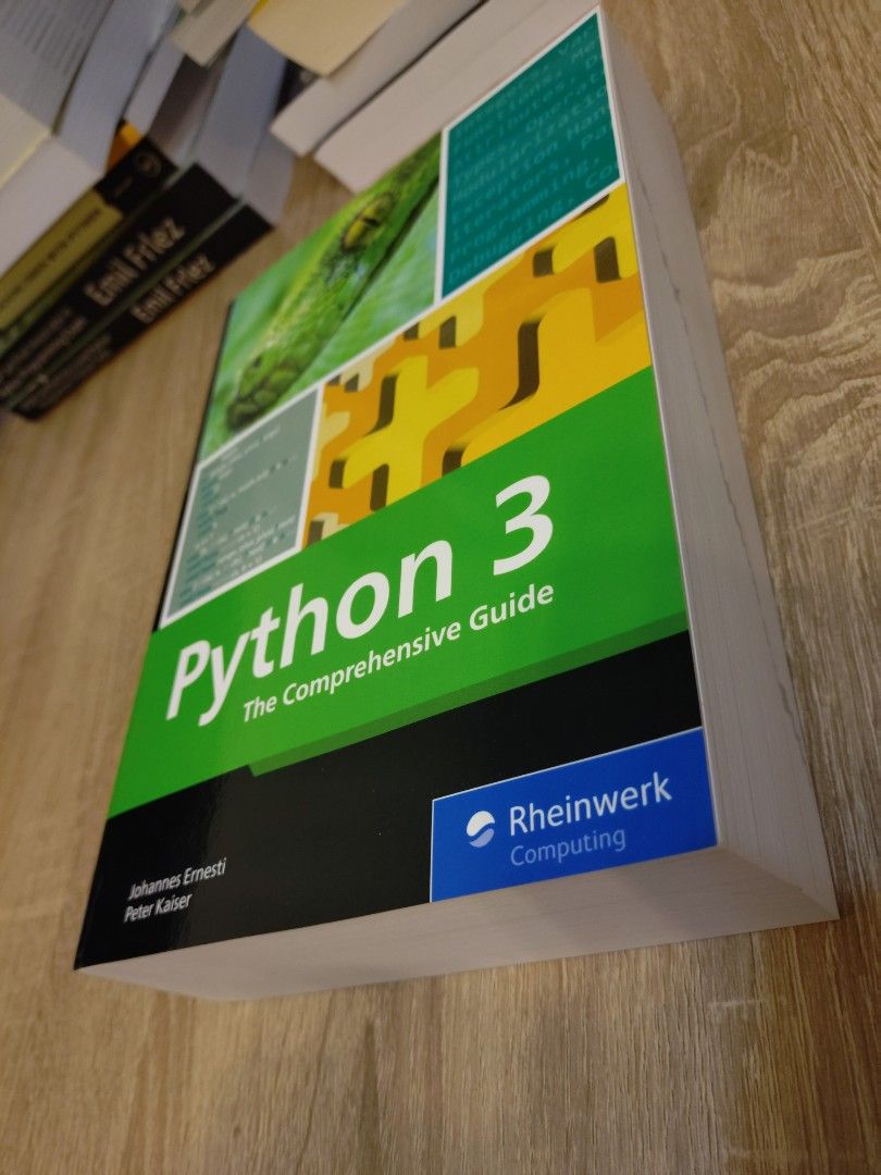 Python 3: The Comprehensive Guide 書 （分類：教科書）位於 Hong Kong。 由 happyshark.surfer 提交（商品編號 1459145633，圖片 2）。簡介： 坑口或星期六下午上環交收優先，時間地點互就。有意可小議。 可順豐到付。。