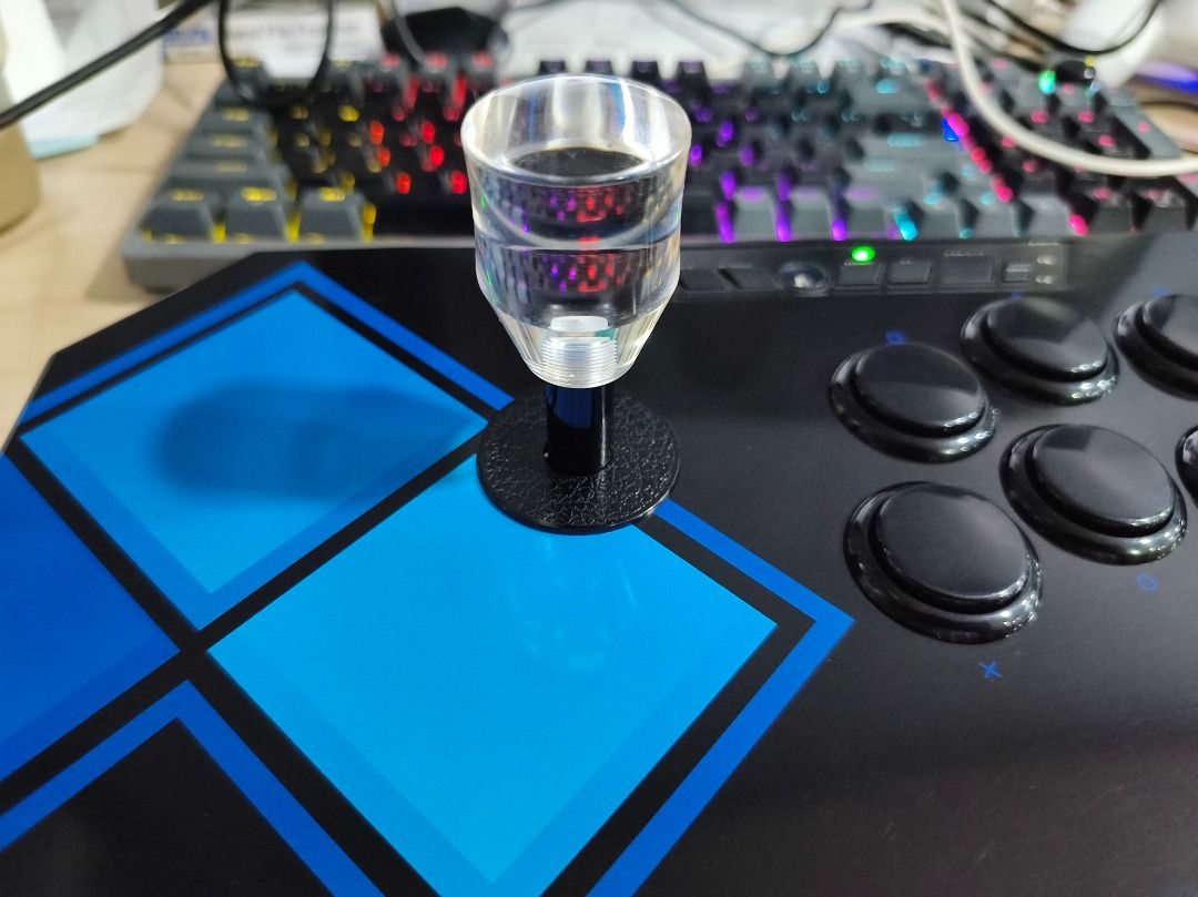 QANBA DRONE EVO EDITION (Category: Controllers) located in Quezon City. Submitted by vampireix (Listing ID 1459119228, Image 2). Description: QANBA DRONE EVO EDITION (ORIG SANWA PARTS) Compatibility: PS4, PS3, and PC. Joystick: Authentic Sanwa JLF lever (JLF-TP-8YT-SK). Pushbuttons: Authentic 30mm Sanwa OBSF action buttons in an 8-button Vewlix layout. free: transparent bat top passed as brandnew makinis pwede sa maarte maalaga ako sa unit. with 