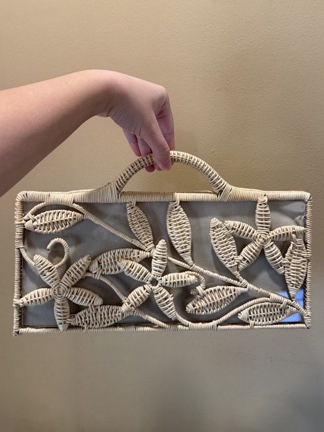 R. Filart Woven Bag (Category: Clutches) located in Quezon City. Submitted by PrelovedTreasureees (Listing ID 1459148160, Image 1). Description: Never been used R. Filart INC. Woven bag, purchased at the Maarte Fair last Aug 16 2026 - RFS: impulse buy - R. Filart’s bags, as stated on their IG, are handcrafted and made of indigenous materials from the Philippines - Have never used it - Purchased for 8,500 (pls refer to last photo for the receipt) 