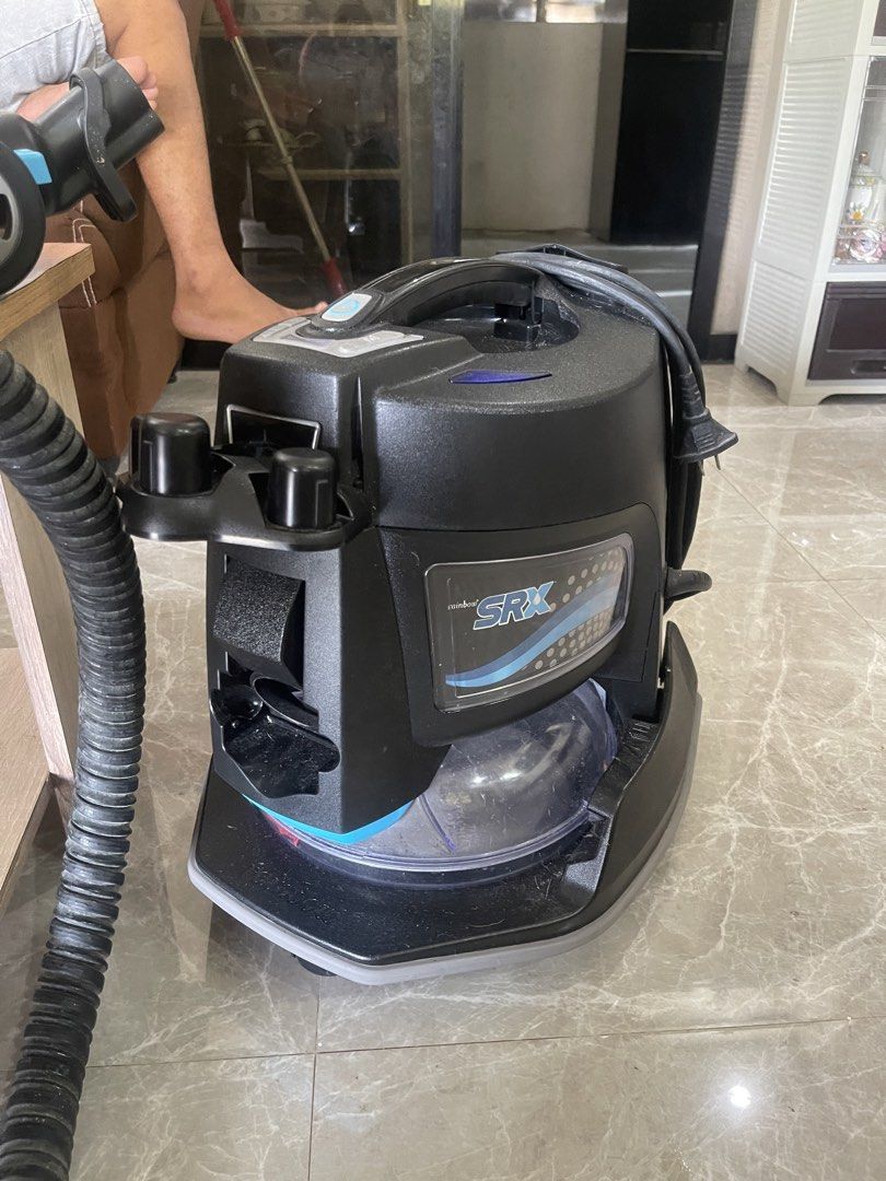 Rainbow SRX Vacuum Cleaner (Category: Vacuum Cleaner & Housekeeping) located in San Antonio. Submitted by katrizaclothing (Listing ID 1459249792, Image 1). Description: - Rainbow SRX vacuum cleaner - Color: Black - Features a clear water tank - Hose is attached - In good working order - Ready for a new home - Feel free to ask questions!.
