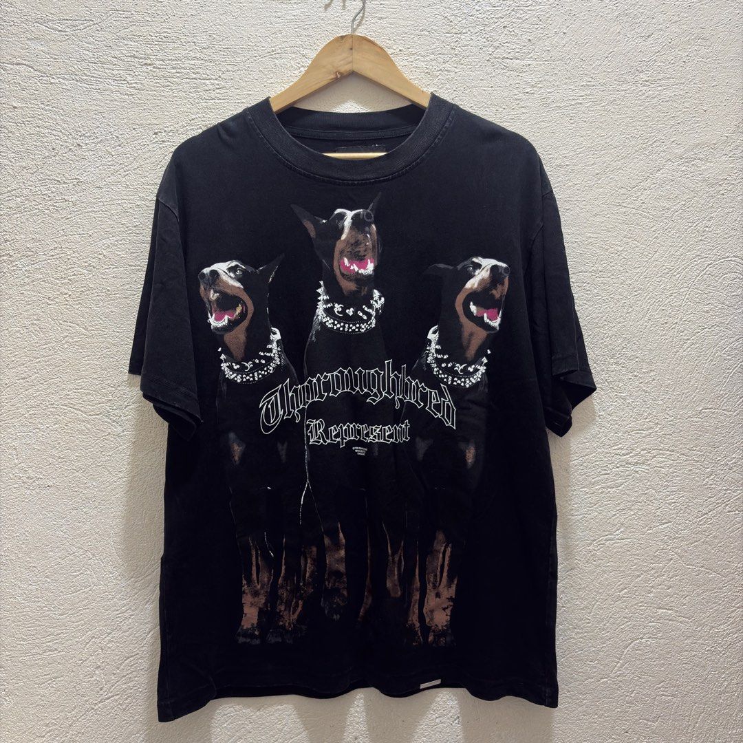 Represent thoroughbred tee (Category: Tshirts & Polo Shirts ) located in Bauang. Submitted by garmentlounge (Listing ID 1459273955, Image 1). Description: M on tag fits L With unnoticeable pinhole Color may vary due to lighting .
