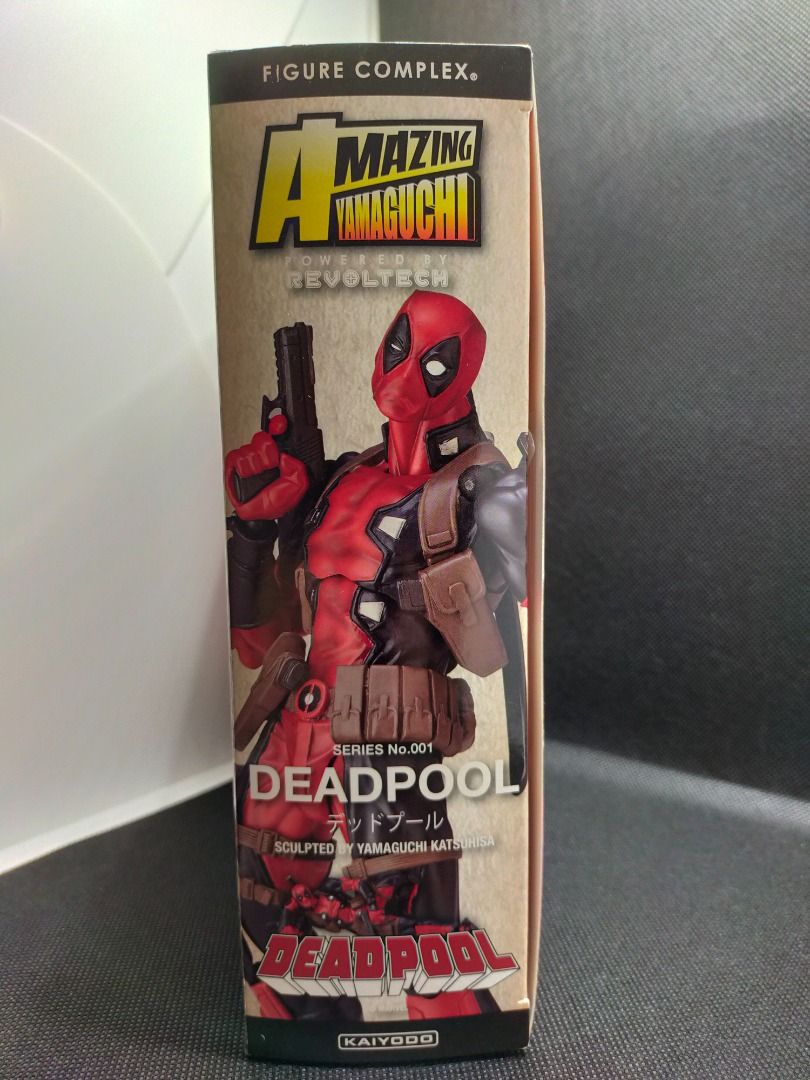 REVOLTECH Amazing Yamaguchi Deadpool 1.0 (Category: Figurines & Statues) located in Manila. Submitted by sug0it0ys (Listing ID 1459096034, Image 3). Description: *Kindly read before messaging offers. Click on the ad to see full details. No Trades ❌ Pass on Low offers ❌ No Long Reservations ❌ ================= KAIYODO REVOLTECH Amazing Yamaguchi Deadpool 1.0 *2016 release *BIB Back In Box *WYSIWYG What You See Is What You Get =====================