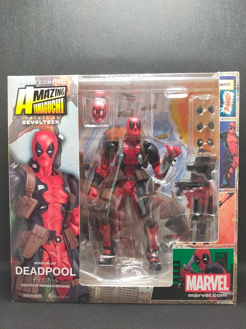 REVOLTECH Amazing Yamaguchi Deadpool 1.0 (Category: Figurines & Statues) located in Manila. Submitted by sug0it0ys (Listing ID 1459096034, Image 1). Description: *Kindly read before messaging offers. Click on the ad to see full details. No Trades ❌ Pass on Low offers ❌ No Long Reservations ❌ ================= KAIYODO REVOLTECH Amazing Yamaguchi Deadpool 1.0 *2016 release *BIB Back In Box *WYSIWYG What You See Is What You Get =====================
