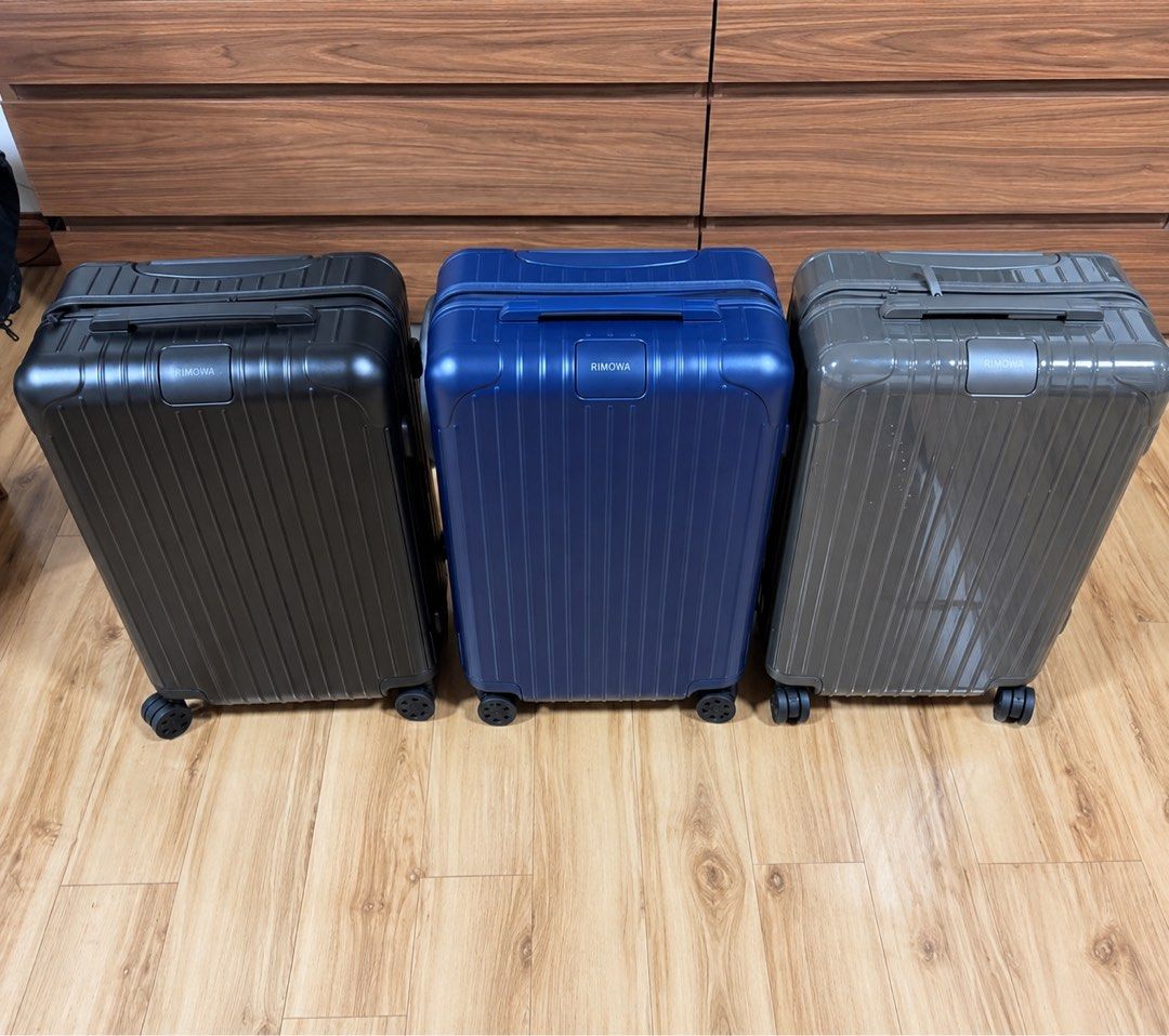 Rimowa Cabin Luggage (Category: Luggage) located in Manila. Submitted by stopshop26 (Listing ID 1459130419, Image 1). Description: Rimowa Essential Cabin Avail colors: Gray matte black matte blue Brand new and original Onhand and ready to ship.